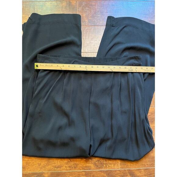 Soft Surroundings Wide Leg Trouser Pant Black Womens Size 18W - Picture 3 of 8